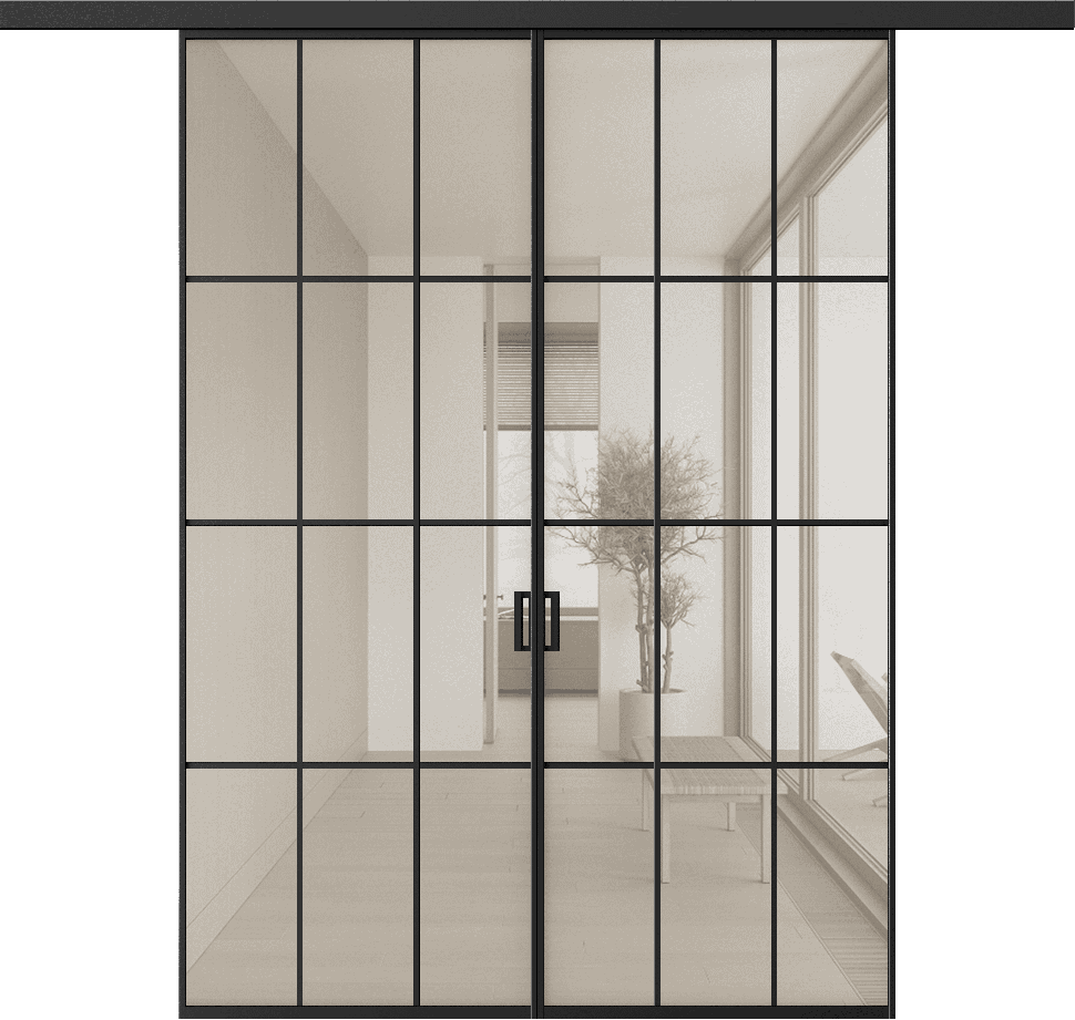 Двухстворчатая раздвижная перегородка Meta 12